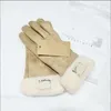 Роскошная дизайнерская перчатка для мужчин модные перчатки Женщины зимняя теплая мужская водонепроницаемая езда плюс бархатная тепловая фитнес-мотоцикл CSG23102313-5