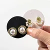 Jewelry Pouches 100pcs Round Cardboard Earring Holder Cards Tag Self- Bags For Ear Stud Organizer Display Small Business Packaging