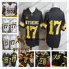 Jam Customing Wyoming Cowboys 2019 Futbol herhangi bir isim numarası kahverengi kahve beyaz #6 Xazavian Valladay 7 Trey Smith Erkekler Gençlik Çocuk NCAA JERSEY 4XL