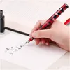 Фонтановые ручки Оптовые фонтанные ручки Majohn n8 смола Pen Ink Ef Bent Nib Gift Dip Business Stactory School Supplies Написание Dho2s