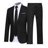 Men Uniform Uniform Gentleman Terne 2pcs Conjunto de jaqueta de lapela de manga longa com calças para reuniões de escritório Party Business Wedding Party 231221