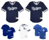 Dodgers personnalisés Mitchell Ness Angeles Cooperstown Los Mesh Batting V-Neck Baseball Jersey Taille S-4XL