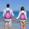 Boodschappentassen bloem van het leven trekstring backpack dames mannen gym sport sackpack draagbare heilige geometrie mandala training tas zak