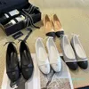 Sapatos de designer de luxo de Paris sapatos de balé preto rosa
