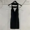 Casual Dresses Elegant And Pretty Women's 2023 In Elastic Rib Knitted Slim Wrap Hip Skirt Sexy Hollow Sleeveless Top Y2k Mini