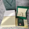 Rolexs let op mannenboxen Gevallen die geschikt zijn voor alle maten Explorer Bekijk AAA Box Gift Woody Case For Watches Day Date Boekje Kaart Tags Zwitserse horloges Mystery boxes