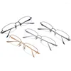 Lunettes de soleil Cadres des lunettes de titane pur encadrement des hommes à moitié myopie Lunets de prescription Optical 841 Jambes minces