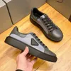 Nowa najlepsza marka Macro Re-Nylon Sneakers Buty szczotkowane skórzane mężczyźni trenerzy na świeżym powietrzu Rabat komfortowy platforma deskorolka spacery na rowerze wędrówki UE38-45 z pudełkiem