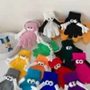 Mignons gants drôles d'attraction magnétique mains en peluche tricot chaude cinq doigts couples thermiques enfants 231222