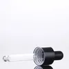 10pcslot 10ml 15ml 30ml 50mlガラスブラックドロッパーボトル香水装甲メイクアップコンテナ用エッセンシャルオイル231222