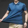 Mentes Polos Hun Shirts Shirts For Hommes 2023 Summer Gym Sportswear Fabric Tops Tops élastiques T-shirt Slim Slim Fit L231222 Elastic