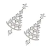 Boucles d'oreilles étoiles Star de l'arbre de Noël luxueux ornements de vacances scintillants