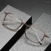 Güneş gözlükleri çerçeveler plastik çelik titanyum gözlükler çerçeve erkekler 2023 pürüzsüz zarafet kare reçeteli gözlükler kadın miyopi optik gözlük