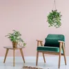 Fleurs décoratives suspendues artificielles en pot: Ferme de vigne en pot planter quitte le bureau à la maison décor extérieur intérieur