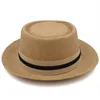 Шляпы широких краев больший размер US 7 1 2 UK XL Мужчины Женщины классические соломенные свиные пирог федора Sunhats Trilby Caps Summer Boater Beach Travel295U