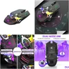 Mice Ziyou Lang X13 Wireless Rechargeable Game Mouse Mute Rgb Gaming Ergonomic Led Backlit Star Black13138239 Drop Delivery Dhltd