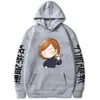 Nuovo jujutsu Kaisen Nobara Kugisaki Spaccata con cappuccio anime con cappuccio autunno inverno pile haruku pullover unisex abbigliamento