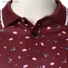 Męskie Polos Men Short Sut Shirt Floral Wzór Digital Druk Top Streetwear Casual Fashion Holiday Men Rib Lapel Shirt L231222