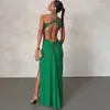 Casual jurken Europese stijl Sexy jurk zomer veter vrouw Vestido feest backless vrouw