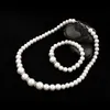 Promotion Bride Jewelry of Creative Imitation Pearl Collier Boucles d'oreilles Bracelet 3 pièces Costume Wedorely Set2232