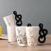 Notety Music Note Cup Ceramic Guitar Coffee Tagus Personalità Teamilkjuicelemon Bottle Water Birthday Regalo di compleanno 231221