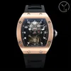 52-01 Motre Be Luxe Luxury Watch PolsWatch 49.8x44.3x16.4mm Tourbillon Handmatige Mechanische beweging Steel Case Men Watches Designer Watchs Polshipes Relojes