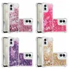 Flytande fodral för Motorola Moto G Power 5G 2024 G Play 4G 2024 Power 2023 Stylus G 5G Heart Love Airbag Clear Quicksand Bling Glitter Soft TPU Four Corner Shockproof Cover Cover Cover Tous