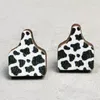 Bolzenohrringe Leopard Blinde Bolzen Holzstollen Kuhdruck Ohrring Cowboy Cowgirl Schmuckzubehör Mütter Tag Geschenk