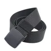 Belts Women Men Reinforced Strap Nylon Outdoor Quick Release Soft Adjustable Elastic Automatic Buckle Hunting Belt Gift Wear Resistant