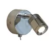 Lamps Topoch Chrome Wall Lights with Switch Lamp Rotatable Tilt 3W Integral LED 30 Degree Beam Builtin Driver for Hotel/Residential Cam