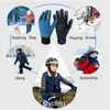 Boys Girls Warm Kids Winter Gloves Waterproof Windproof Running Ski Cycling Glove Thermal Full Finger Junior Thick Drop 231221