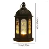 Nattljus Ramadan Lantern Decoration Plastic LED Eid Mubarak Lamp Festival Table Light 2023 Party Lighting Decorative Drop Delive OT6VG