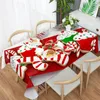 Table Cloth Christmas Gift Modern Home Printed Tablecloth Water And Stain Resistant Family Dinner Wedding Decoration