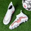 Mans Soccer Shoes Adult Kid TFFG Outsole NonSlip Unisex Football Cleats Outdoor Lawn Breathable Sneakers Arrival 231221