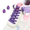 Sport schoenveters zonder banden diamanten uiteinde buckle elastische veters sneakers strap rubberen band voor schoenenaccessoires 231221