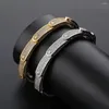 Bangle Gucy Hip Hop Fashion 7 mm Bransoletka lodowana mikro preporna cZ Stone kolorowe dla mężczyzn kobiety