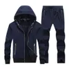 Winter Large Sweater Suit Hooded Fleece with Thickened Fat Kid Size Big Yards Male Tracksuit Set Men 7X 6XL 8XL