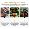 Pannor japansk omelett nonstick äggpanna: tamagoyaki pan fyrkant stek stekpanna crepe dosa pannkakan tortillor för