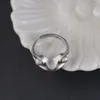 Cluster anneaux 925 STERLING Silver Femmes Bijoux de bague de grenouille mignonne A4343