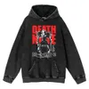 Death Note anime hoodie 100% katoenzuur gewassen sweatshirt unisex Haruku grafische gedrukte streetwear herfst winter tops