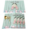 Easter Egg Funny Rabbit Table Table Runners Modern Tovaglie per decorazioni per feste decorazioni di Pasqua per la casa 231221