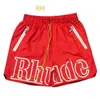 New Rhude Mens Shorts Athletic Casual Mesh Short Men Womens High Quality Classic Beach Fashion Luxury Designer Street Hip Hop Couples KEBO