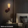 Wandlamp Zwarte SCONCE Lighting Industrial met trekkettingschakelaar voor slaapkamer