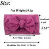 20 Colors Baby Nylon Knotted Headbands Girls Big 45 inches Hair Bows Head Wraps Infants Toddlers Hairbands 231221