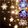 Bandes LED Lights String Lights Icicle Light Holiday Party Wave Fairy For Park Trees Mariage Fond Dayout Drop Liviling Lighting Otryc