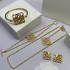 Pendant Necklaces High quality light luxury jewelry necklace, bracelet, earring set