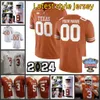 Texas Longhorns Football Jersey Quinn Ewers Bijan Robinson Arch Manning Xavier Worthy Jaylan Ford Whittington Adonai Mitchell Tvondre Sweat McCoy Vince Young