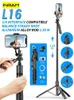 Inram-L16 Kablosuz Selfie Stick Tripod Stand Katlanabilir Monopod GoPro Action Kameralar Akıllı Telefonlar Denge Sabit Çekim 231221