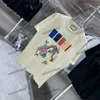 xinxinbuy 2024 Men designer tee t shirt drake brev tryckning kort ärmmullskvinnor svart vit grå m-3xl