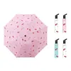 Parapluies parasolas yada fruit de mode Cherry Rain UV 3 parapluie pliant pour les femmes pour enfants Femme à l'épreuve du vent YS210004
